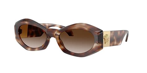 Versace VE4466U 54 Brown Gradient & Havana Sunglasses .